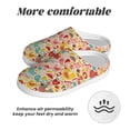 thumbnail image 6 of Lsque Colorful Chicken Pattern Womens Comfort Cotton on Scuff With Memory Foam and Anti-skid Sole Slipper-44/45, 6 of 7