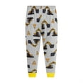 thumbnail image 3 of Popshion Boys Pajamas Set Toddler Kids 100% Cotton 2 Piece Long Sleeve Excavator Sleepwear 4T/6713, 3 of 7
