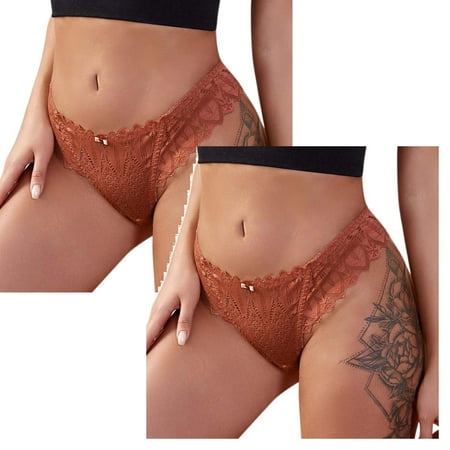 

Womens Underwear Brief Lace Ladies Panties2PC