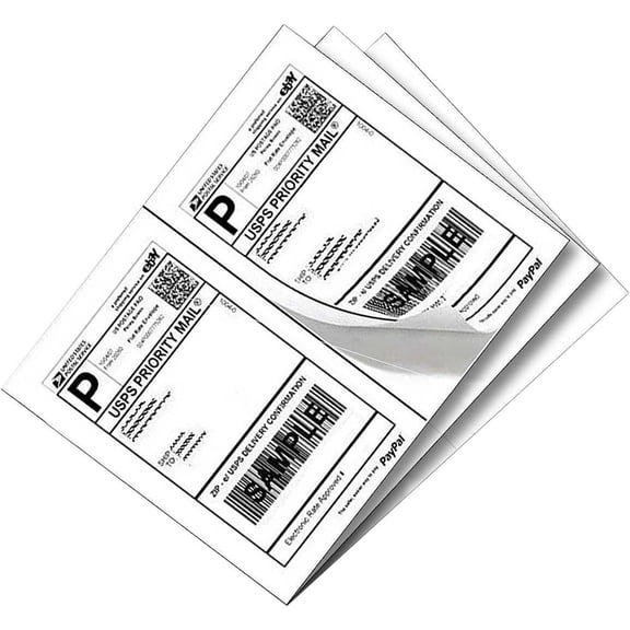 Yens® Label 200 Half Sheet Shipping Labels for Laser/InkJet 5-1/2" x 8-1/2" (Same size as Avery 5126)