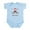Sky Blue, variant on CafePress - I Love Skunks Infant Bodysuit - Baby Light Bodysuit, Size Newborn - 24 Months