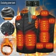 thumbnail image 2 of Penkiiy Heated Vest,Heating Vest Rechargeable,Warming Heated Jacket with 3 Heating Levels Unisex Battery Not Included Heated Vest Black, 2 of 8