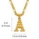 thumbnail image 3 of Anniyo -Collares con colgante de letras A-Z para mujer, hombre y niña, inicial del alfabeto inglés Figaro, cadenas de color dorado, joyería #058002S, 3 of 5
