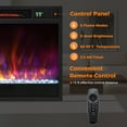 thumbnail image 6 of Costway 23-inch Infrared Quartz Electric Fireplace Insert with Remote Control Black, 6 of 11