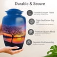 thumbnail image 3 of Cherry Blossom Urn for Human Ashes - Decorative Flower Urns for Ashes for Women Sunset - Blue Decorative Urns for Adults - 10 Inch Large Urn for Father, 3 of 7