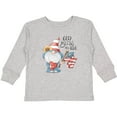 thumbnail image 3 of Inktastic God Bless the USA Gnome Boys or Girls Long Sleeve Toddler T-Shirt, 3 of 5
