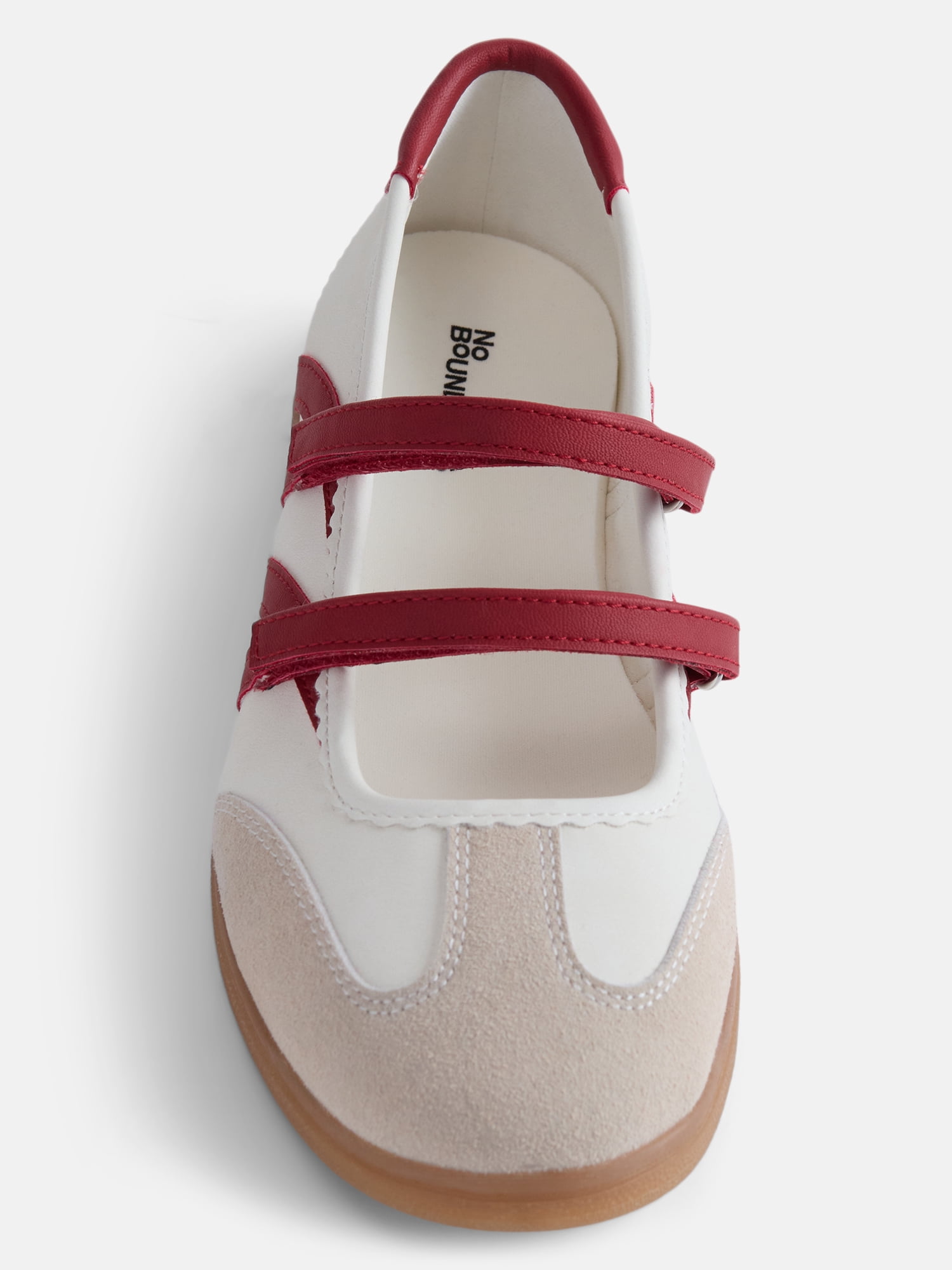 No Boundaries Women’s Strappy Ballet Sneakers