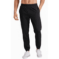 thumbnail image 3 of Puztloy Mens Sweatpants Relaxed Fit Joggers for Men Elastic Bottom Athletic Pants Men Lounge Workout Pants for Men with Pockets Black, 3 of 7