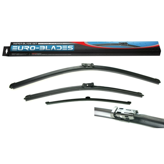 RKX Front   Rear Windshield Wiper Blades set of 3 fit. FOR AUDI Q5 Factory Fit