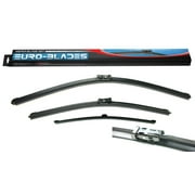 RKX Front   Rear Windshield Wiper Blades set of 3 fit. FOR AUDI Q5 Factory Fit