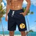 thumbnail image 2 of Pantalones Cortos Casuales para Hombre Imprimir con Bolsillos Pantalones de Playa de Cintura Elástica, Pantalones Cortos de Cintura Elástica para Hombre, 2 of 5