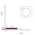 thumbnail image 4 of ANGARA Natural Channel Set Half Eternity Ruby Wedding Ring in 14K White Gold for Women (Size-2.5mm) | July Birthstone, Birthday, Anniversary, Jewelry Gift for Women | Natural Ruby Ring, 4 of 9