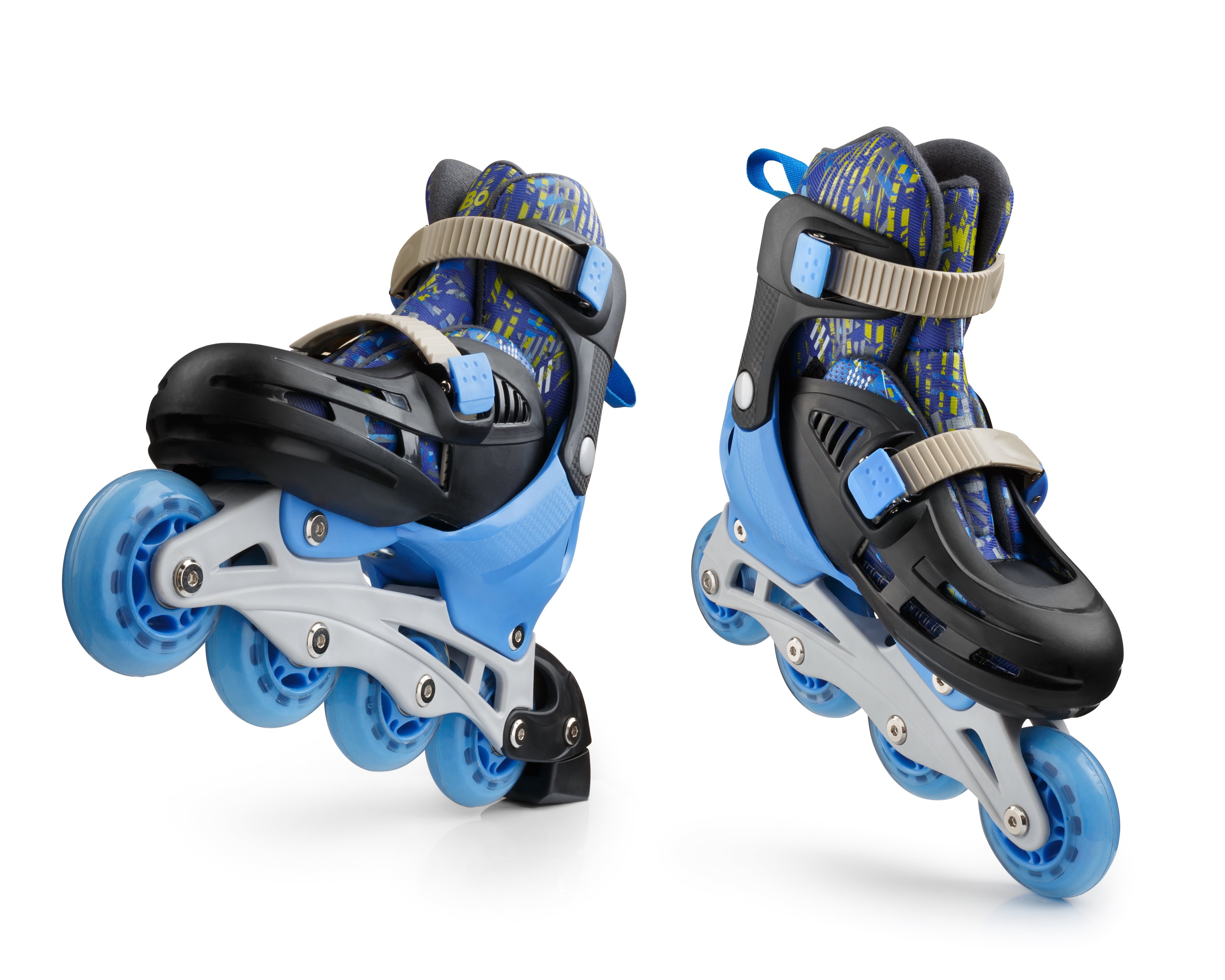 New Bounce Adjustable Inline Skates for Kids – Medium Size (2-5) – Roller Blades with Adjustable Size Feature – Comfortable and Safe Inline Skates for Boys and Girls