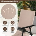 thumbnail image 6 of Costway 3PCS Patio Bistro Set Folding Chairs Round Bar Table with 1.6'' Umbrella Hole Yard, 6 of 11
