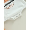 thumbnail image 7 of Halloween Baby Boy Girl Outfit Pumpkin Long Sleeve Sweatshirt Romper Fall Bubble Bodysuit Newborn First Halloween Costume, 7 of 7