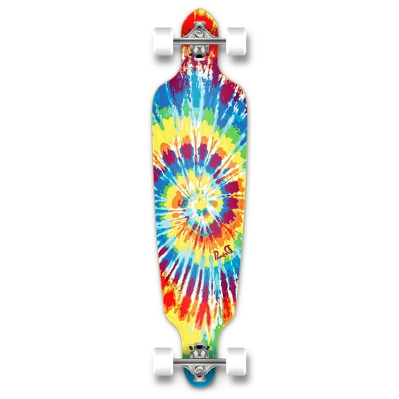 Yocaher Punked Drop Through Tie-dye Original Longboard Complete