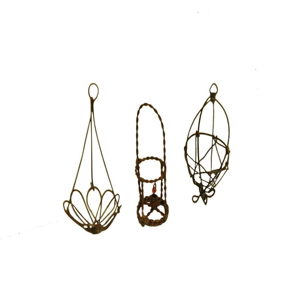 G & F Miniature Wire Fairy Garden Accessories, Metal, 2-Inch Height, 3-Piece Set