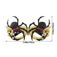 thumbnail image 4 of Floleo Halloween Eyeglasses Novelty Toy Glasses Cosplay Halloween Party Favor Funny Glitter Funny Party Decorations For Kids And Adults Glasses Pumpkin Spider Web Ghost Bat Hat Skull Eyeball Eyewear, 4 of 7