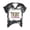 Black, variant on DailyTrove Women's "Merry" Graphic Bleached Short Sleeve T-Shirt - Casual Loose Tee, Whimsical for Christmas & Outings