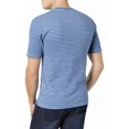 thumbnail image 2 of Weatherproof Mens Striped Henley Shirt, Blue, XX-Large, 2 of 2