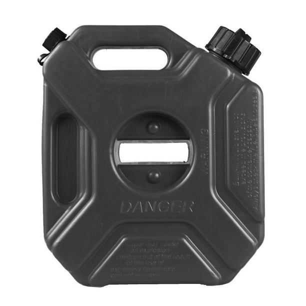 Cubo de plástico Tanques de combustible de 1,3 galones, 5 l, contenedores portátiles de gasolina diésel, tanques de almacenamiento de gasolina de respaldo antiestáticos con cerradura y llave para coch