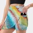thumbnail image 3 of Agate Inspired Watercolor Abstract 01 Women's skirt Mini Skirts A Line Skirt With Hide Pocket Abstract Natural Stone Watercolor, 3 of 7