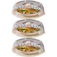 thumbnail image 1 of Cubierta Aislante para Alimentos DQrwqpou Transparente para Sobras beige 3 Uds., 1 of 9