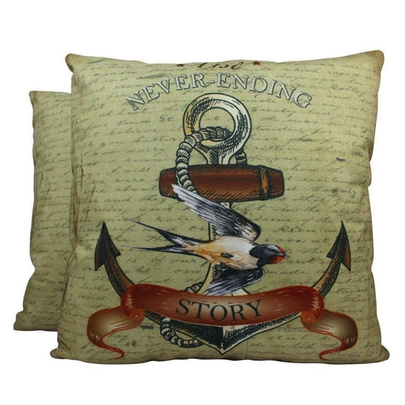 Never Ending Story | Neverending Story | Pillow Cover | Throw Pillow | Home Decor | Wander Lust | Anchor Decor | Decor Rustic | Room Decor