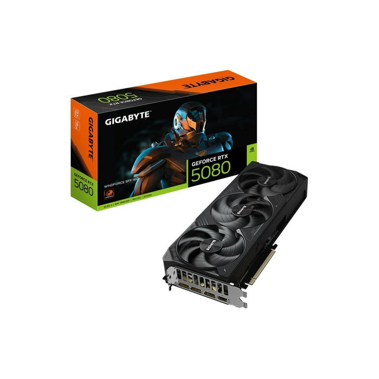 GIGABYTE WINDFORCE GeForce RTX 5080 16GB GDDR7 PCI Express 5.0 x16
