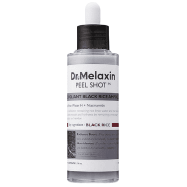 Dr.Melaxin Peel Shot Glow Black Rice Peeling, Dark Spot Cream, Soft Exfoliating Face and Body Scrub Dead Skin Cells, for All Skin Types, 80ml