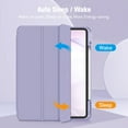 thumbnail image 3 of Fintie Hybrid Slim Case for iPad Pro 13-inch (M4) 2024, Shockproof Cover with Clear Back Shell & Pencil Holder, Purple, 3 of 13