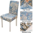 thumbnail image 3 of Stretch Chair Covers, Elastic Soft Spandex Removable Washable Chair Slipcovers Protector for Dining Room (Golden Tree, Set of 6), 3 of 4