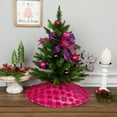 thumbnail image 1 of Northlight Sequin Snowflake Mini Christmas Tree Skirt - Pink - 20", 1 of 6