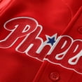 thumbnail image 4 of Men's Mitchell & Ness Ryan Howard Red Philadelphia Phillies Cooperstown Collection Batting Practice Jersey, 4 of 7
