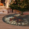 thumbnail image 6 of Sikiie Palatial Style Flower Rabbit 30-48 inches {designName} Print Christmas Tree Skirt Snowman Xmas Tree Skirt with Edge Christmas Decorations for Holiday Party36", 6 of 7