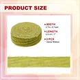 thumbnail image 2 of Cinta de Terciopelo Uxcell, Cinta Gruesa de Borde Deshilachado Hecha a Mano para Empaque de Regalos Amarillo-Verde, 2 of 6