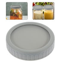 OUNONA Silicone Jar Covers Mason Jar Lids PP 1 Set