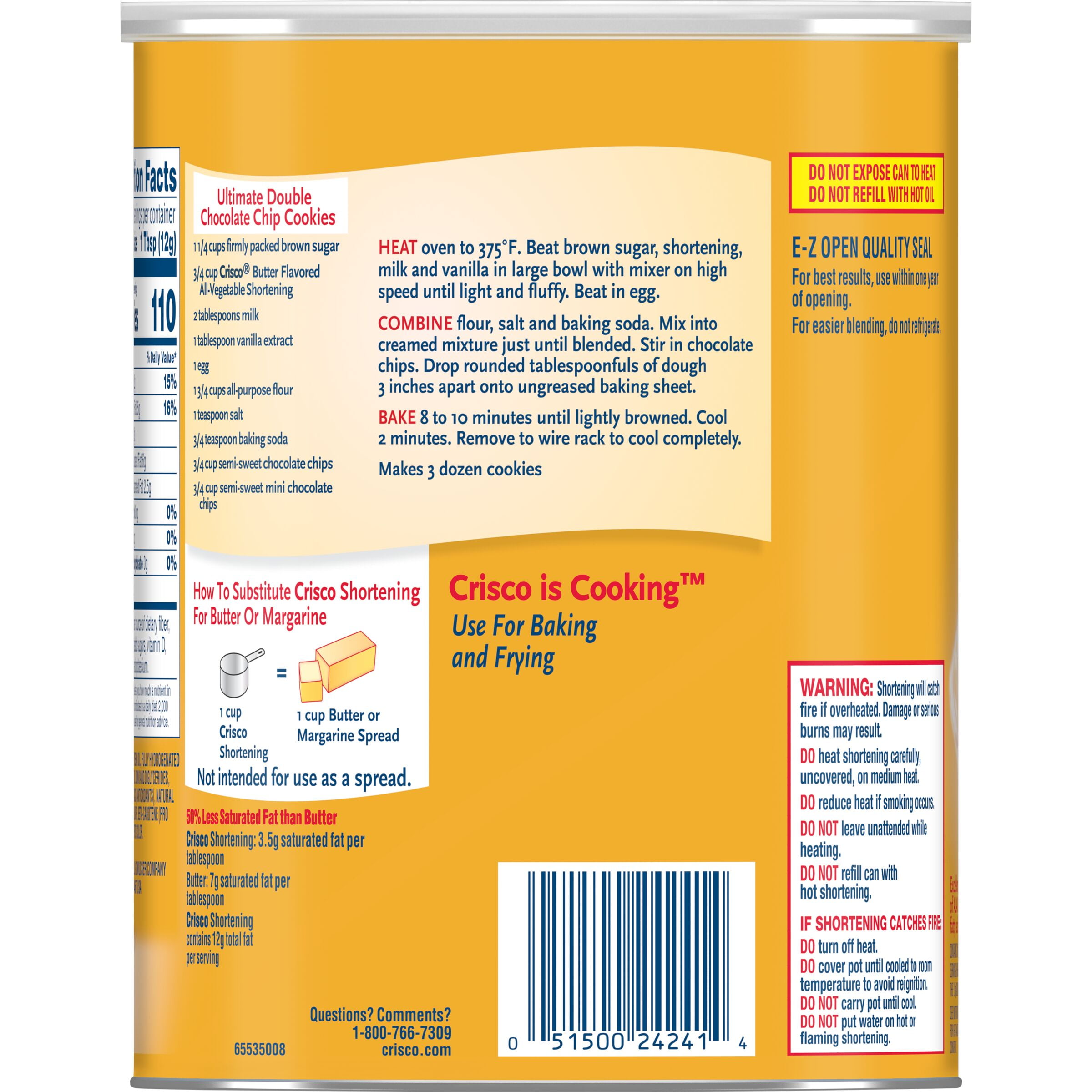 Butter Flavor All-Vegetable Shortening