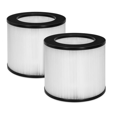 Best Choice Products Set of 2 Air Purifier Replacement Filter Parts with True HEPA and Fine Preliminary Layers for Allergens, Pet Dander, Dust, Bacteria, Pollen, Smoke, Mold, and (Best Air Filter For Asthma)