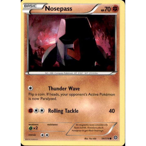 Pokemon Steam Siege Nosepass #54