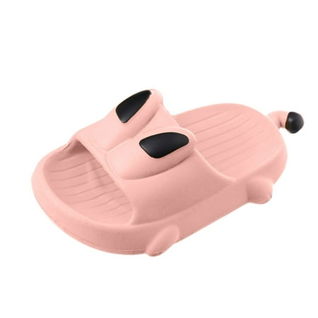 

Zlekejiko Children Boys Girls Summer Slippers Quick Dry Shower Cute Cartoon Indoor Non Slip Cartoon Slippers