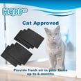 thumbnail image 6 of HQRP 6-Pack Activated Carbon Cat Litter Box Filters Compatible with Van Ness Cat Litter Box, Odor Reducing Charcoal Filters, 6 of 9