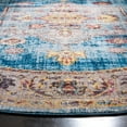 thumbnail image 3 of SAFAVIEH Bristol Erica Oriental Polyester Area Rug, Blue/Ivory, 7' x 7' Round, 3 of 8