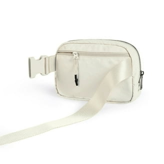 BagBase Personalized Belt Bag (Fanny Pack) BG42 - Unisex Adult Sports & Travel Bum Bag, White