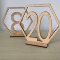thumbnail image 2 of (10 Pcs Chiffres : 11-20) Numéro de Table en Bois Fournitures de Mariage, 2 of 11