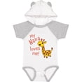 thumbnail image 3 of Inktastic My Nana Loves Me- Cute Giraffe Boys or Girls Baby Bodysuit, 3 of 5