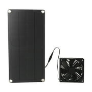 Eco-Friendly 20W Solar Panel Fan Kit: Portable Ventilation for Greenhouses, Chicken Coops, and Pet Houses - Monocrystalline Silicon Panel with 12V Output and High-Efficiency Fan