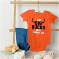 thumbnail image 4 of I Like Big Bucks Funny Hunting Bodysuit Jumper Boys Infant Baby Brisco Brands 24M, 4 of 6