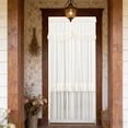 thumbnail image 6 of Inerposs Double-layered Lace Door Curtain, Opaque Sheer Room Divider, Punch-free Installation for Home Use, Elegant Privacy Curtain for Bedroom and Kitchen, Easy Maintenance Polyester Panel, 6 of 6