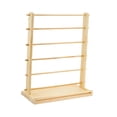 thumbnail image 2 of Organizador de cintas de madera, soporte para carretes de cinta, soporte de mesa, estante para cintas portátil y ligero con 6 niveles para salas de co, 2 of 9